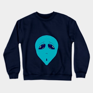 Blue Alien Crewneck Sweatshirt